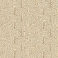 Rasch Geometric Fan Beige Wallpaper Metallic Gold Trendy Modern Paste ...