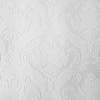 Anaglypta White Paintable Damask Wallpaper Vinyl Wall Ceilings Washable Textured