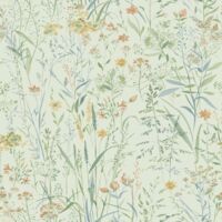 Grandeco Free Flower Sage Wallpaper Floral Botanical Textured Paste The Wall