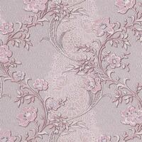 Comfort Textured Wallpaper Pink Flowers Vines Retro Classic Paste The Wall Paper
