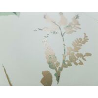 Floral Birds Wallpaper Mint Plum Metallic Flower Shimmer Fine Decor Mariko