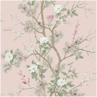 Belgravia Moda Designer Wallpaper Paste The Paper Bridget Floral Blush