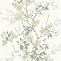 Belgravia Moda Designer Wallpaper Paste The Paper Bridget Floral Cream Sage