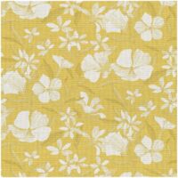 Erismann Yellow Floral Wallpaper Paste the Wall Vinyl Scrubbable Textured