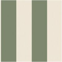 Fine Decor Vertical Stripe Sage Green Cream Wallpaper Paste The Paper Washable