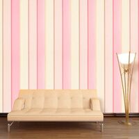 Striped Pastel Wallpaper Pink Blush Cream Natural Gold Stripes Shimmer Sparkle