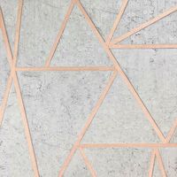 Exposure Concrete Grandeco Wallpaper Metallic Rose Gold Paste The Wall Vinyl