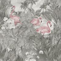 Sarasota Jungle Themed Statement Wallpaper Smooth Feature Wall Multicolour