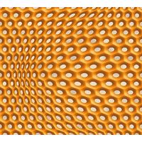 Wave Comb 3D Wallpaper Orange Textured Vinyl Retro Paste The Wall AS Creation