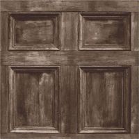 Fine Decor Wood Panel Dark Brown Realistic Door Wooden Wallpaper