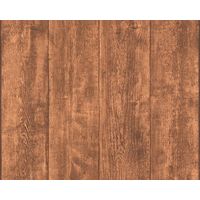 Brown Wooden Panel Wallpaper Wood Grain Realistic Effect Distressed Non-Woven