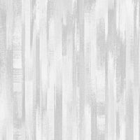 Moranne Vertical Painted Wood Wallpaper Light Grey Metalic Brush Strokes