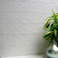 Paintable Wallpaper Textured Embossed Luxury Vinyl Flower Floral Derby Anaglypta