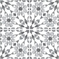 Mosaic White Grey Backsplash Tiles Peel & Stick 4pcs Home Wall Stickers