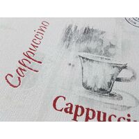 Grey Red Coffee Cup Wallpaper Typography Kitchen Textured Paste Wall Vinyl P+S