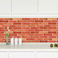 3D Red Brick Stone Urban Industrial PVC Interior Wall Panels Kitchen Cladding