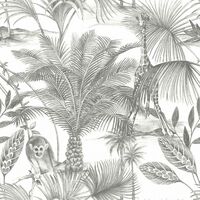 Jungle Fever Wallpaper Paste The Wall Vinyl Tropical Foliage Animal