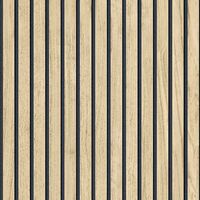 Belgravia Panacea Wood Slats Wallpaper Light Oak Black Realistic Striped