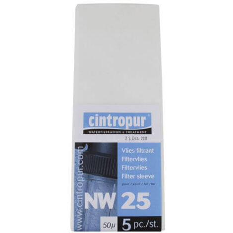 Manchettes filtrantes NW25 ,TIO & SL240 - 50µ pour Cintropur