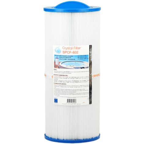 Filtre Spa Crystal Filter® SPCF-602 compatible Pleatco PTL50W-SV-P4 - Filbur FC-0340 - Unicel 6CH-50 (1/4)