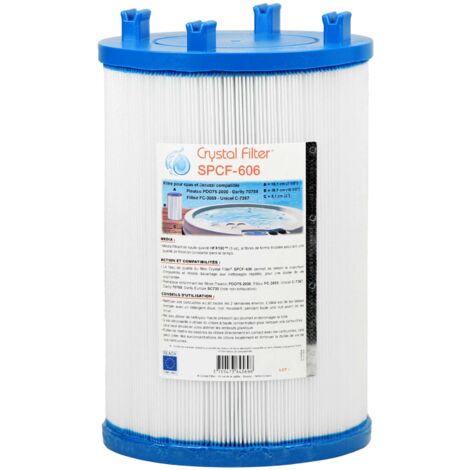 Filtre Spa Crystal Filter® SPCF-606 compatible Pleatco PDO75-2000 - Unicel C-7367 - Darlly 70759 (1/4)