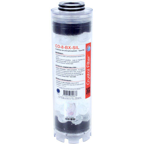 Conteneur de silicophosphate 10'' BX - Compatible HA 10 BX - Crystal Filter® CO-8-BX-SIL (1/4)