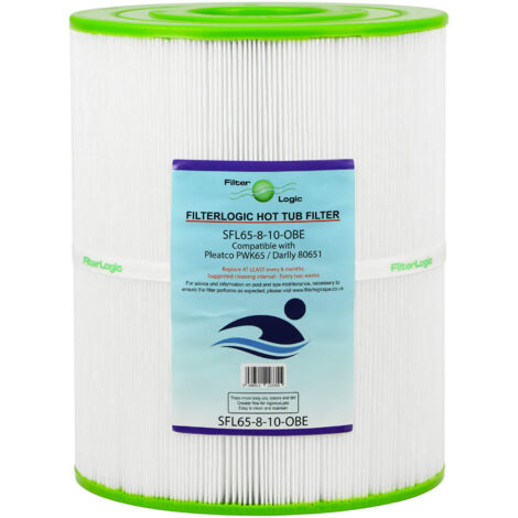 Filtre Filter Logic SFL65-8-10OBE - Cartouche Spa et Jacuzzi compatible Pleatco PWK65 Darlly SC713 (1/3)