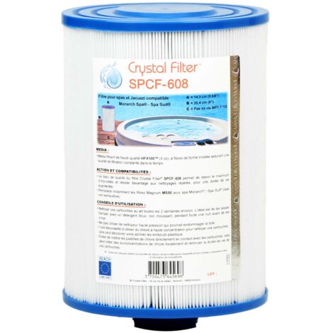 Filtre Spa Crystal Filter® SPCF-608 compatible Magnum MS50 pour spa Monarch (1/5)