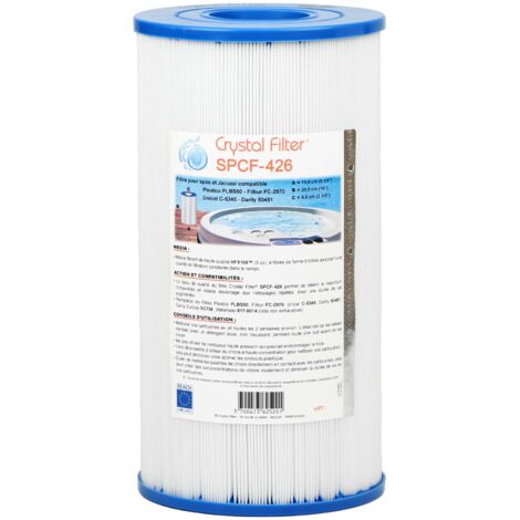 Filtre spa Crystal Filter® SPCF-426 Compatible Pleatco PLBS50 - Filbur FC-2970 - Unicel C-5345 - Darlly 50451 (1/5)