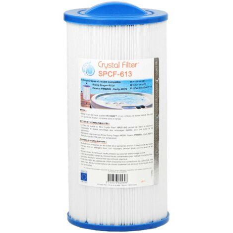 Filtre spa Crystal Filter® SPCF-613 Compatible Rising Dragon RD35 - Pleatco PWW50S - Darlly 40372 (1/5)