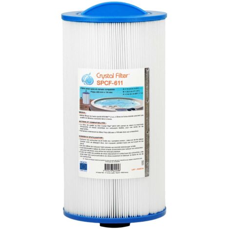 Filtre Spa Crystal Filter® SPCF-611 - Compatible Peips 285 mm x 150 mm (1/4)