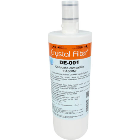 Cartouche Crystal Filter® DE-001 compatible R8A360NF''Carafe'' Jacob Delafon