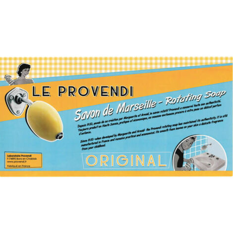 Savon Rotatif Provendi Au Lait D'amande Avec Porte-savon à écrou Chromé - Neuf