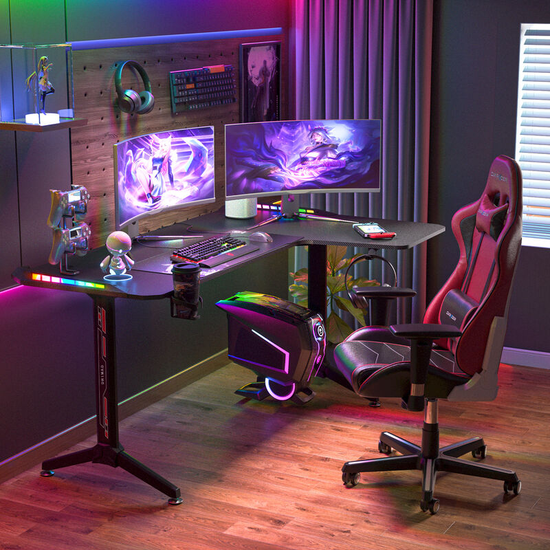 Corner Gaming Desk Ergonomic PC ...