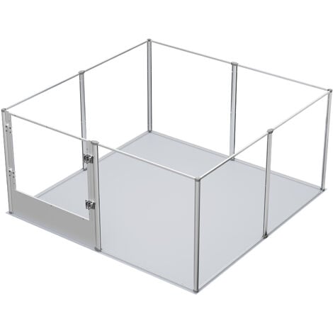 Glass best sale dog playpen