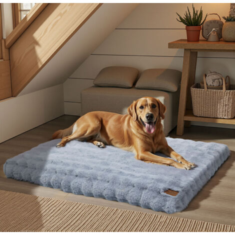 BingoPaw Dog Bed with Removable Washable Cover for Small Medium Large Jumbo Dogs - Grey 120x90x12cm