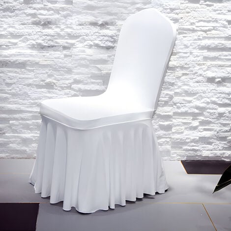 100 Pcs Spandex / Lycra Chair Cover White / Black Covers Banquet