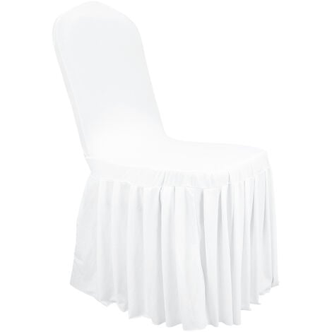 White ruffled slipcover sale