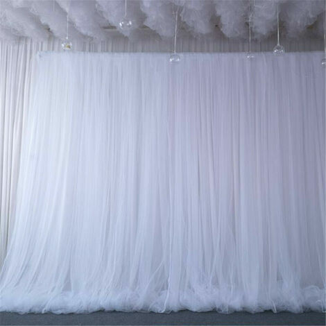 Large Silk Backdrop Curtain 3 Layer Wedding Party Photography ...