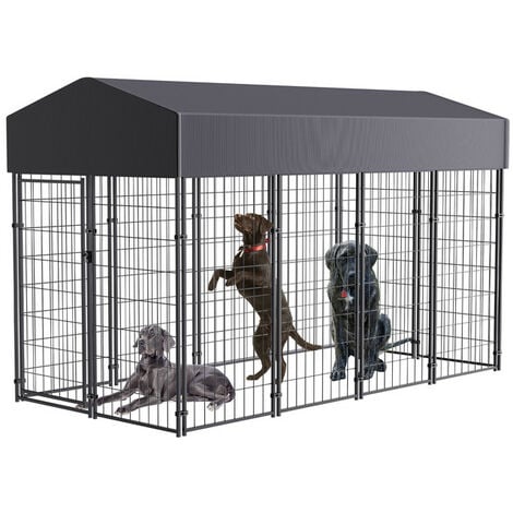 Covered dog pen sale