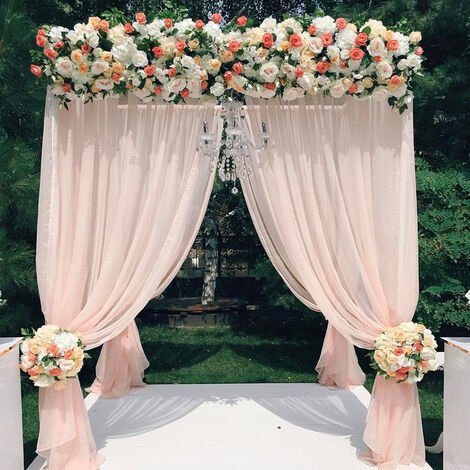 Garden Metal Flower Frame 9M x 3M Wedding Backdrop Stand Pipe and Drape ...