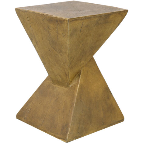 Rustic Coffee Table, Antique Concrete Art Deco Occasional Table Sofa Side Lamp Table,for Living Room, Bedroom