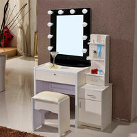 Large Vanity Mirror with Light Dressing Table Makeup Mirror with dimmer + Bulbs