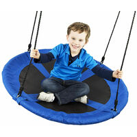 Giant Padded Fabric Crows Nest Rope Swing Spider Web Net Outdoor Garden Seat