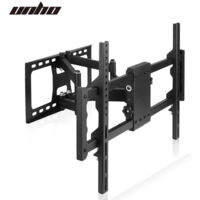 Thin Pull Out Twin Arm TV Wall Mount Bracket for Samsung 50 55 60 65 75 80 85 Inch