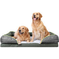 Bingpaw Oversized Dog Sofa Bed Washable Cushion Warm Luxury Pet Basket Couch Mat, Extra Extra Large 132 x 98 x 25cm