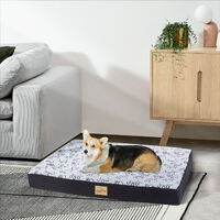 Waterproof Jumbo Pet Bed Cushion for Large Dog Orthopedic Mattress w/ Removable Cover, Large 80x60x8cm