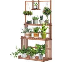 3-Tier Hanging Plant Stand Planter Shelves Flower Pot Organizer Rack Display Shelving Plants Shelf Unit Holder