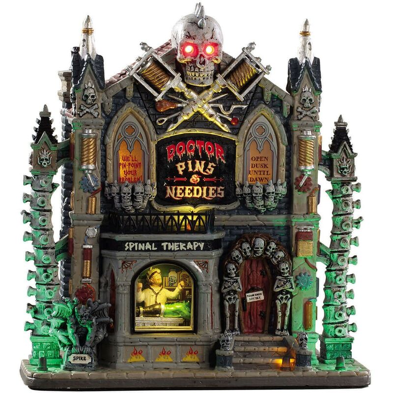 Lemax Spooky Town Headstone Mill Brewery Animated Sound LED 2022 #25849 For Sale Online