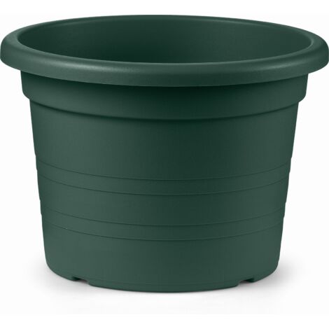 Vaso Cilindro Plastica  50 cm - Verde Bosco